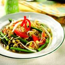 Cara membuat TAOGE TUMIS EBI - Resep Masakan Rumahan