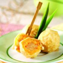 Cara membuat BOLA UBI ISI SELAI NANAS - Resep Masakan Rumahan