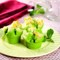Cara membuat MUFFIN PANDAN JAGUNG PIPIL - Resep Masakan Rumahan