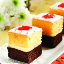 Cara membuat CAKE POTONG COKELAT ORANGE - Resep Masakan Rumahan