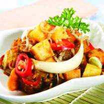 Cara membuat KENTANG MASAK TERI BAWANG BOMBAY - Resep Masakan Rumahan