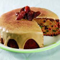 Cara membuat CAKE BUAH KERING GLASUR MOKA - Resep Masakan Rumahan