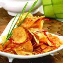 Cara membuat KERIPIK KENTANG BERTABUR - Resep Masakan Rumahan