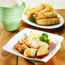 Cara membuat PANGSIT GORENG KUAH CUKA - Resep Masakan Rumahan