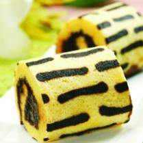Cara membuat BOLU GULUNG KUKUS GARIS COKELAT - Resep Masakan Rumahan