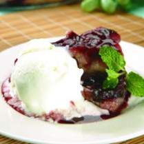 Cara membuat BLACKCHERRY PUDDING WITH ICE CREAM - Resep Masakan Rumahan
