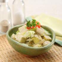 Cara membuat SAWI PUTIH CAH TAHU KUNING - Resep Masakan Rumahan