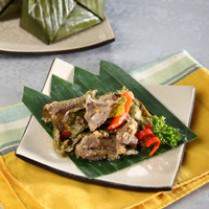 Cara membuat TUM JANTUNG HATI DAUN MELINJO - Resep Masakan Rumahan