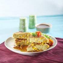 Cara membuat OMELET JAGUNG SAUS HITAM - Resep Masakan Rumahan