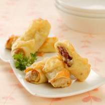 Cara membuat CREPE GULUNG KARBONARA - Resep Masakan Rumahan