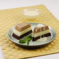 Cara membuat PUDING SUSU TIGA LAPIS - Resep Masakan Rumahan