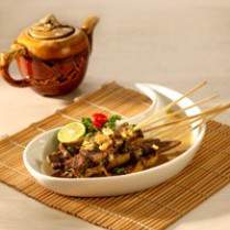 Cara membuat SATE LIDAH DAN PARU SAUS KUNING - Resep Masakan Rumahan