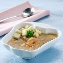 Cara membuat PRAWN & MUSHROOM CREAM SOUP - Resep Masakan Rumahan