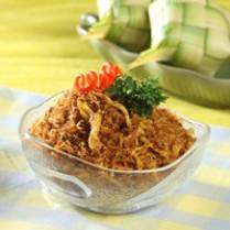 Cara membuat SERUNDENG EBI AYAM SUWIR - Resep Masakan Rumahan
