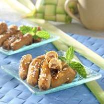 Cara membuat NASTAR GULUNG MOKA WIJEN - Resep Masakan Rumahan