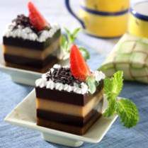 Cara membuat PUDING LAPIS COKELAT KOPI - Resep Masakan Rumahan