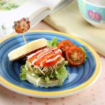 Cara membuat BURGER IKAN BAYAM - Resep Masakan Rumahan