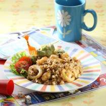 Cara membuat NASI GORENG SEAFOOD & BROKOLI GORENG TEPUNG - Resep Masakan Rumahan