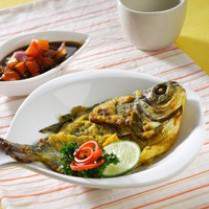 Cara membuat BAWAL BAKAR BUMBU KUNING - Resep Masakan Rumahan