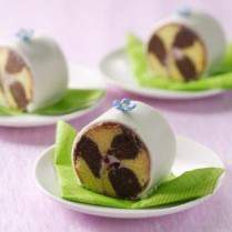 Cara membuat BOLU GULUNG MINI BERCORAK - Resep Masakan Rumahan
