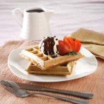 Cara membuat WAFEL KAPUCINO SAUS COKELAT - Resep Masakan Rumahan