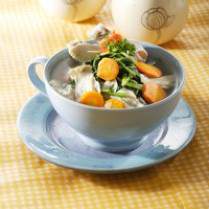 Cara membuat SAYUR BENING BAYAM KEMBANG TAHU - Resep Masakan Rumahan
