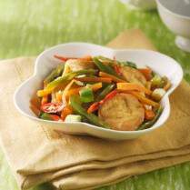 Cara membuat TUMIS EGG TOFU SAYURAN - Resep Masakan Rumahan