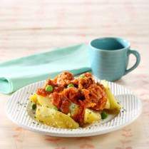 Cara membuat KENTANG SIRAM BOLOGNAISE - Resep Masakan Rumahan