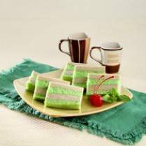 Cara membuat PUDING CAKE PANDAN KACANG HIJAU - Resep Masakan Rumahan