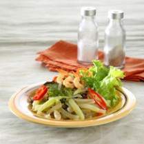 Cara membuat TUMIS LABU SIAM DAUN MELINJO - Resep Masakan Rumahan