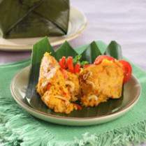 Cara membuat BOTOK TEMPE TERI NASI - Resep Masakan Rumahan