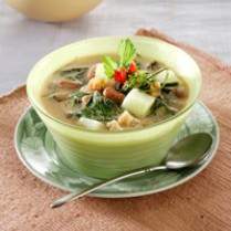Cara membuat ASEM DAUN LABU KUAH SANTAN - Resep Masakan Rumahan