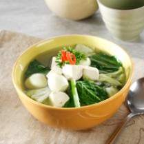 Cara membuat SUP TAHU SAYUR SAWI - Resep Masakan Rumahan