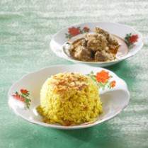 Cara membuat NASI MINYAK KARE KAMBING - Resep Masakan Rumahan