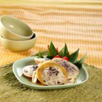 Cara membuat APEM TAPE KUAH PANDAN KELAPA - Resep Masakan Rumahan
