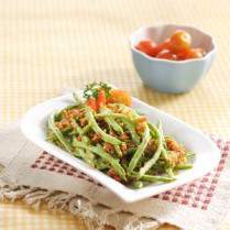 Cara membuat BABY BUNCIS TUMIS EBI - Resep Masakan Rumahan
