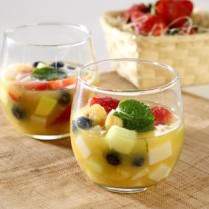 Cara membuat SUP BUAH DENGAN PUDING SUSU KEDELAI - Resep Masakan Rumahan