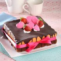 Cara membuat CHOCO PINK VALENTINE CAKE - Resep Masakan Rumahan