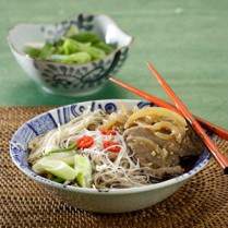 Cara membuat BROWN RICE VERMICELLI SHOYU - Resep Masakan Rumahan
