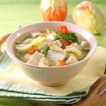 Cara membuat SUP SAWI PUTIH TAHU SUTERA - Resep Masakan Rumahan