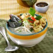 Cara membuat BUBUR AYAM LENGKAP - Resep Masakan Rumahan