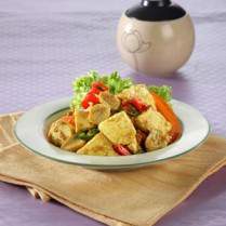 Cara membuat TAHU KUNING TUMIS JAMUR - Resep Masakan Rumahan
