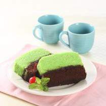 Cara membuat BROWNIES PANDAN COKELAT - Resep Masakan Rumahan