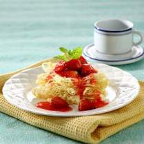 Cara membuat ROTI JALA SAUS STROBERI - Resep Masakan Rumahan