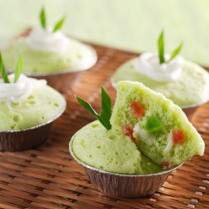 Cara membuat CAKE KUKUS KELAPA  PANDAN - Resep Masakan Rumahan