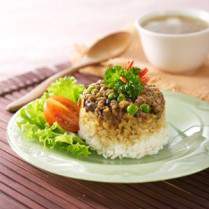 Cara membuat NASI TIM DAGING JAMUR - Resep Masakan Rumahan