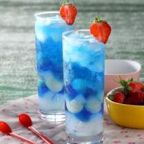 Cara membuat ES JELLY BIRU - Resep Masakan Rumahan