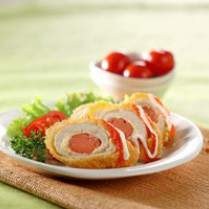 Cara membuat AYAM GULUNG SOSIS - Resep Masakan Rumahan