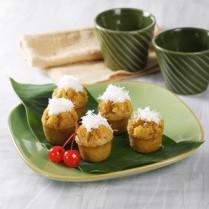 Cara membuat KUE MANGKUK GULA MERAH MINI - Resep Masakan Rumahan