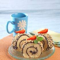 Cara membuat PUTIH TELUR CAKE KACANG GULUNG - Resep Masakan Rumahan